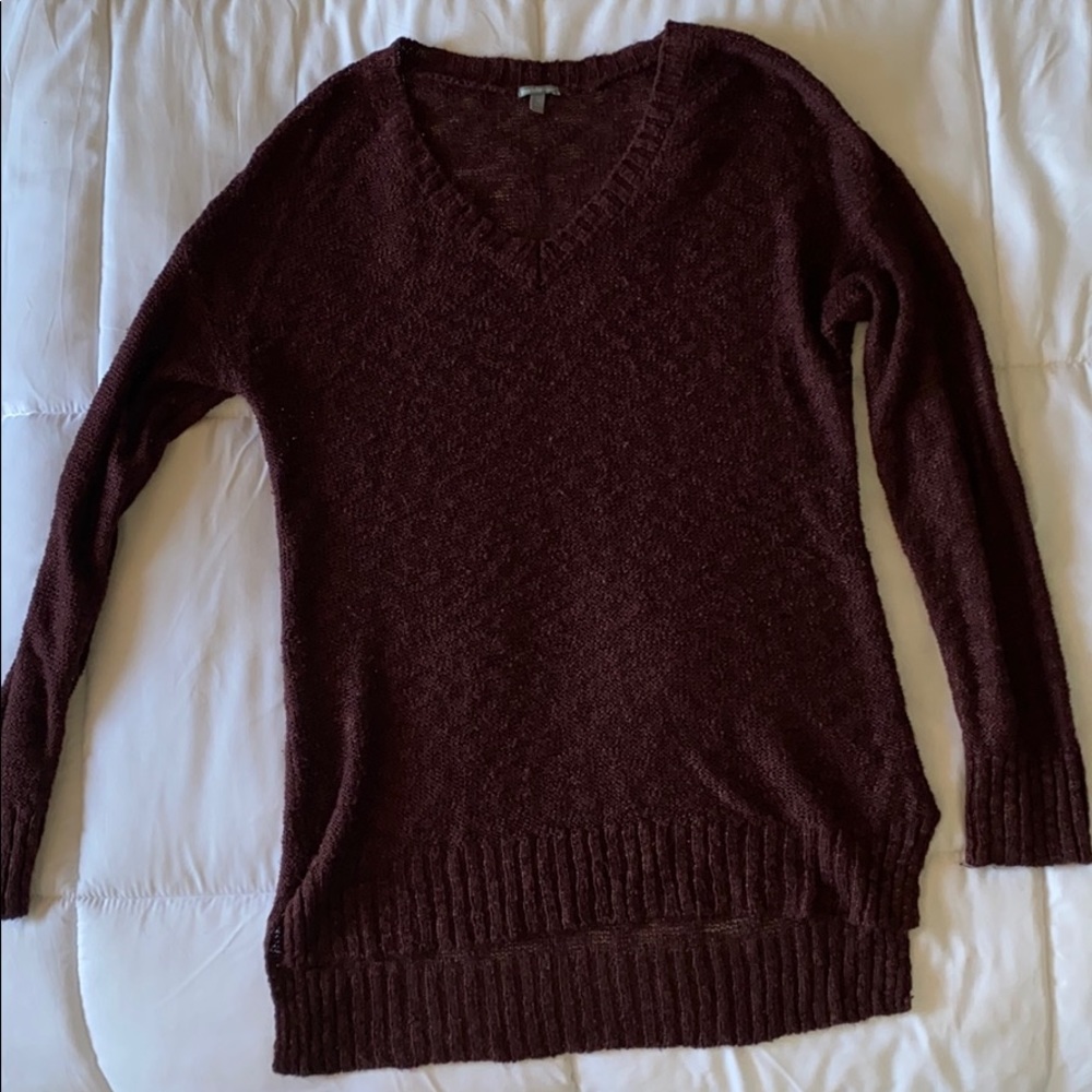 Burgundy sweater